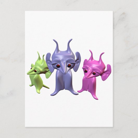 小さな火星人 ポストカード (正面)