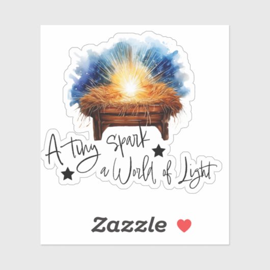 小さな火花がライトマンガーのクリスマスの世界 シール (シート)