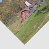 小さな灰色の納屋の友人と大きな赤の納屋 薄葉紙 (詳細)