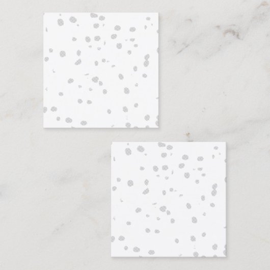 小さな点をたくさん持つ白い背景 コーリングカード (正面/裏面)