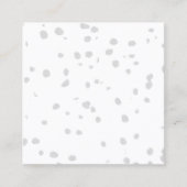 小さな点をたくさん持つ白い背景 コーリングカード (正面)