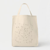 小さな点をたくさん持つ白い背景 トートバッグ (正面)