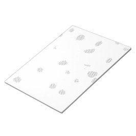 小さな点をたくさん持つ白い背景 ノートパッド