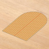 小さな点を持つオレンジ色と黄色の背景 アクリル招待状 (レイダウン)