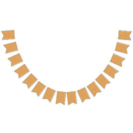 小さな点を持つオレンジ色と黄色の背景 バンティングフラッグ