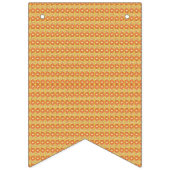 小さな点を持つオレンジ色と黄色の背景 バンティングフラッグ (第2の旗)