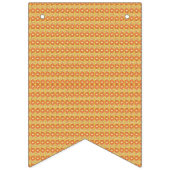 小さな点を持つオレンジ色と黄色の背景 バンティングフラッグ (第3の旗)