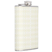 小さな点を持つオレンジ色と黄色の背景 フラスク (右)