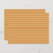 小さな点を持つオレンジ色と黄色の背景 ポストカード (正面/裏面)