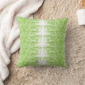 小さな点を持つ緑と白の背景 クッション (ブランケット)