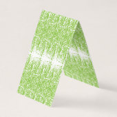 小さな点を持つ緑と白の背景 名刺 (正面)