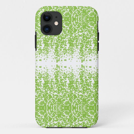 小さな点を持つ緑と白の背景 Case-Mate iPhoneケース (裏面)