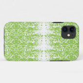 小さな点を持つ緑と白の背景 Case-Mate iPhoneケース (裏面(横))
