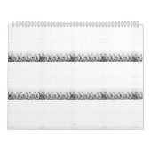 小さな点散乱を特徴とする白い綺麗な背景 カレンダー (カバー)