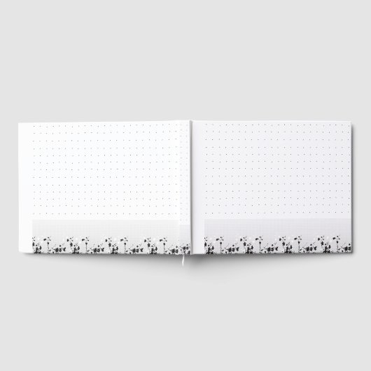 小さな点散乱を特徴とする白い綺麗な背景 ゲストブック (全面)