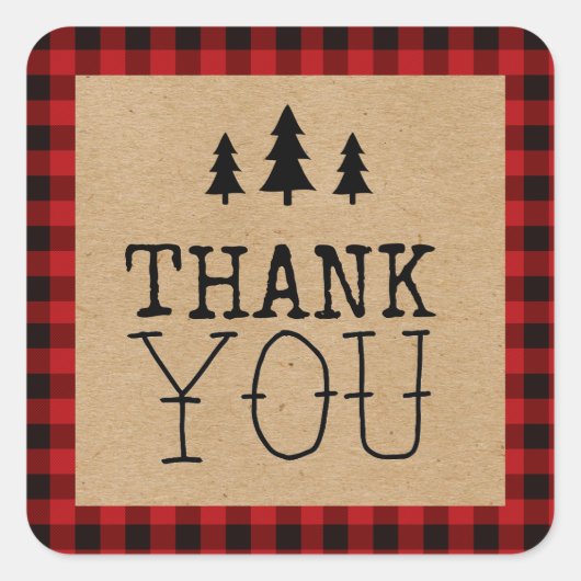 小さな熊が道の正方形のステッカー上にある スクエアシール (正面)