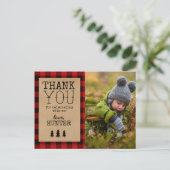 小さな熊の誕生日ありがとうポストカード ポストカード (スタンド正面)