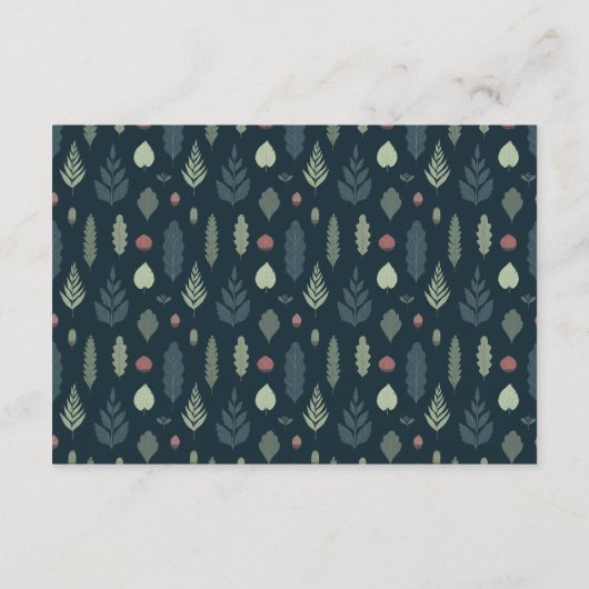 小さな熊の赤素朴ちゃんシャワーおむつラッフルカード エンクロージャーカード (裏面)