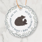 小さな熊の赤素朴ちゃんシャワー フェイバータグ (正面)