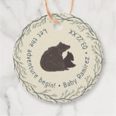 小さな熊の赤素朴ちゃんシャワー フェイバータグ (正面)