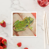 小さな熱帯性カエル スタンダードカクテルナプキン (インサイチュ)