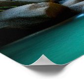 小さな熱帯滝 ポスター (角)