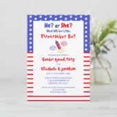 小さな爆竹のアメリカのジェンダーの暴露 招待状 (スタンド正面)