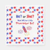 小さな爆竹の性別を明らかにする スタンダードランチョンナプキン (正面)