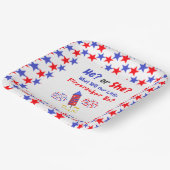 小さな爆竹の性別を明らかにする ペーパープレート (傾斜あり)