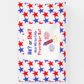 小さな爆竹の性別を明らかにする 横断幕 (縦)