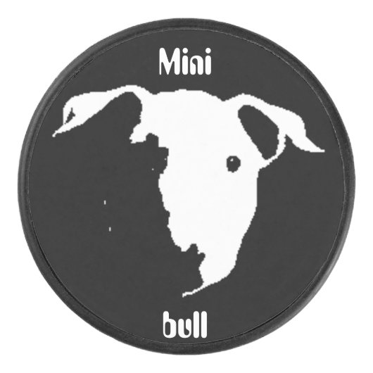 小さな牛 アイスホッケーパック (正面)