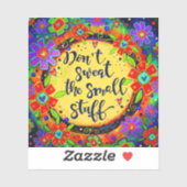 小さな物のおもしろいフローラのインスピレーションを汗をかかない シール (シート)