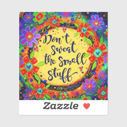 小さな物のおもしろいフローラのインスピレーションを汗をかかない シール (シート)