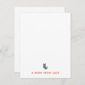 小さな犬の子供向けステーショナリー ノートカード (正面/裏面)