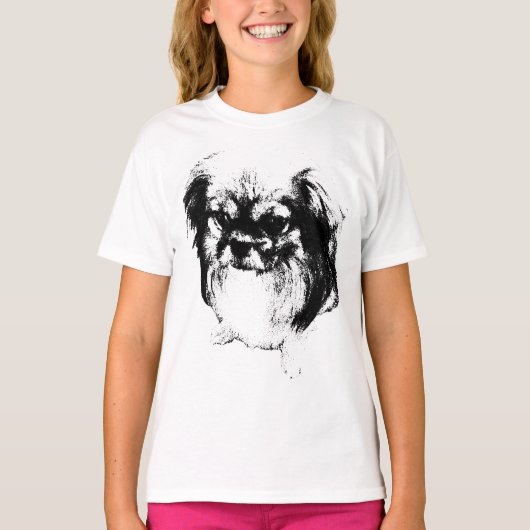 小さな犬、大きな態度 Tシャツ (正面)