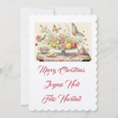 小さな猫たち、メリークリスマス 招待状 (正面)