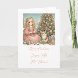 小さな猫たち、メリークリスマス 招待状