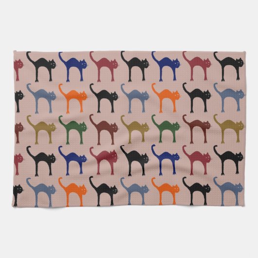 小さな猫 キッチンタオル (横)