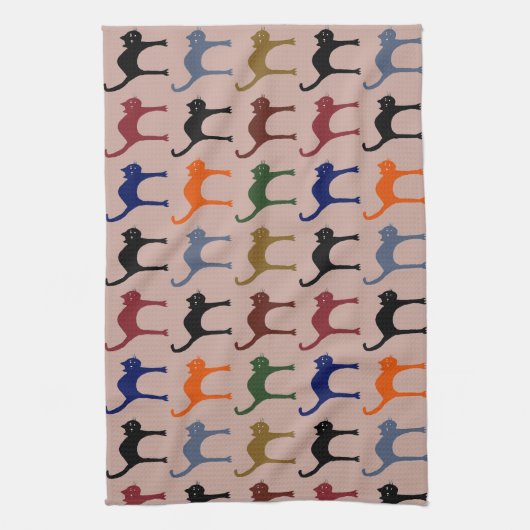 小さな猫 キッチンタオル (縦)