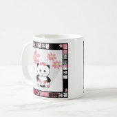 小さな猫 コーヒーマグカップ (正面左)