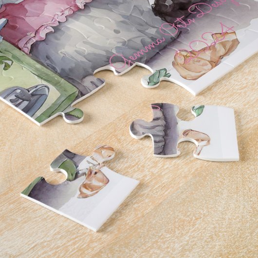 小さな猫 ジグソーパズル (側面)