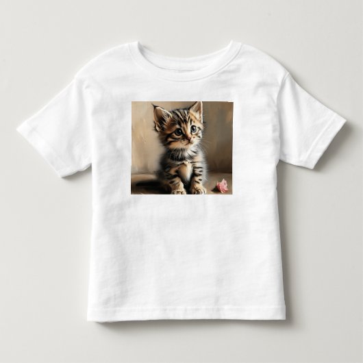 小さな猫 トドラーTシャツ (正面)