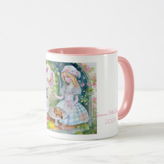 小さな猫 マグカップ (正面右)