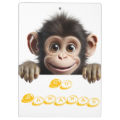 小さな猿はバナナを食う クリップボード (裏面)