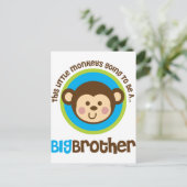 小さな猿は大きな兄弟になる ポストカード (スタンド正面)