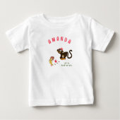 小さな猿 ベビーTシャツ (正面)