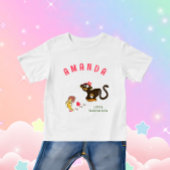小さな猿 ベビーTシャツ