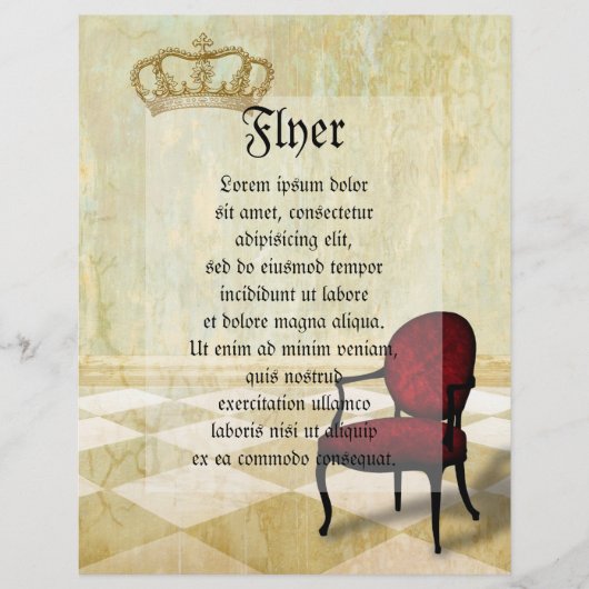 小さな王の椅子 王冠付き チラシ (正面)