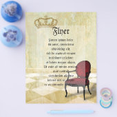 小さな王の椅子 王冠付き チラシ (シングル)