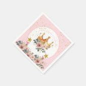 小さな王女が王冠を戴いている スタンダードカクテルナプキン (角)